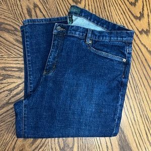Lauren Jeans Co. Ralph Lauren Classic MidCalf Blue Denim Cropped